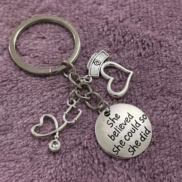 Wholesale Stethoscope Syringe Syringe Medical Staff Medical Equipment Keychain