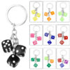 Wholesale Resin Dice Shape Keychain