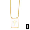 O1CN01Tbucdg2JAYLEsF0EK_2926419381-0-cib Wholesale Square Card Square Virgin Cross Clavicle Chain 18K Gold Plated