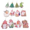 Wholesale Santa Claus Bells Red Car Water Drop Wooden Earrings