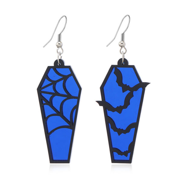O1CN01TdVs3z21msQQfZgvB_1121057028-0-cib Wholesale Acrylic Ear Spider Web Wooden Coffin Earrings
