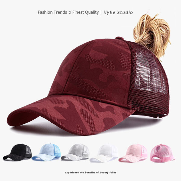Wholesale Versatile Camouflage Sports Breathable Mesh Hard Top Baseball Cap