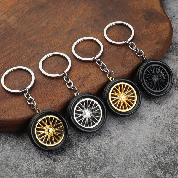 Wholesale Soft Rubber Tire Keychain