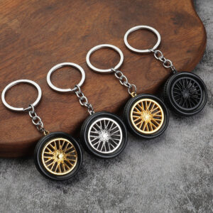 Wholesale Soft Rubber Tire Keychain