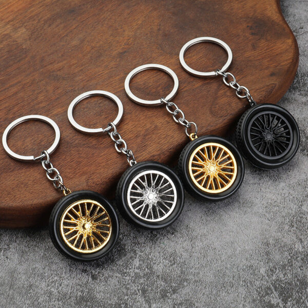 Wholesale Soft Rubber Tire Keychain
