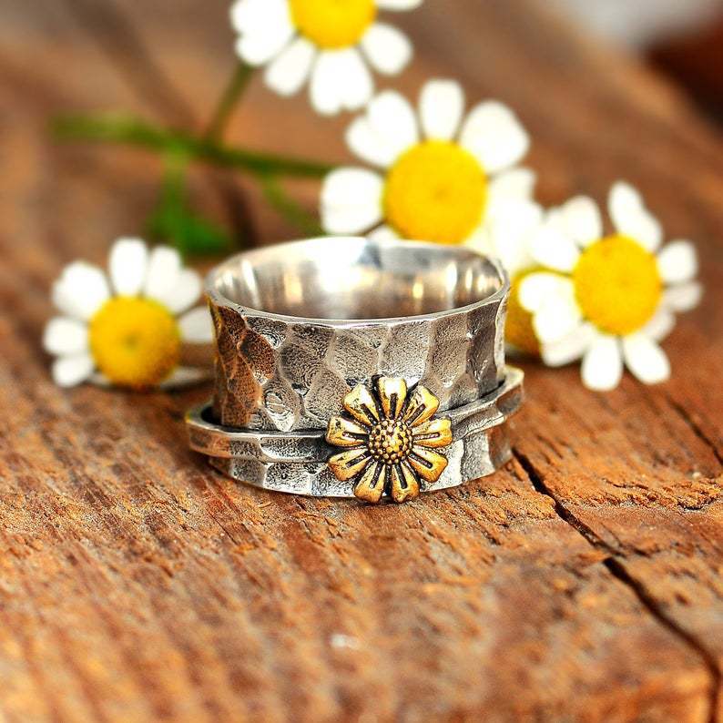 Wholesale Flowers Alloy Rings