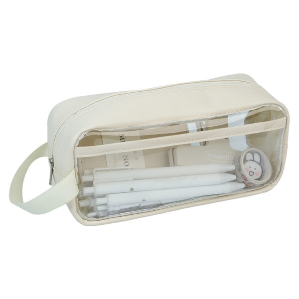Wholesale PVC Transparent Large-capacity Visible Pencil Case