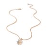 Wholesale White Drip Flower Alloy Necklaces