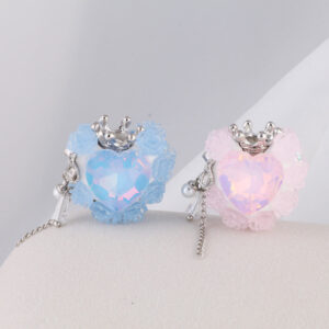 O1CN01Thl4Z11Ddxx6DiQJy__2491030240-0-cib Wholesale Color Changing Love Zircon Crown Soft Ceramic Diamond Ball with Straight Hole Beads