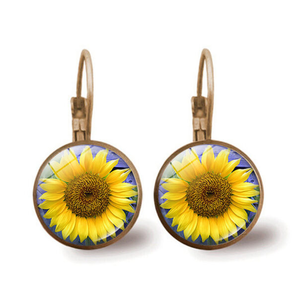 O1CN01Tj1hCc1hduGh8acM7_2201226834301-0-cib Wholesale Sunflower Alloy Earrings