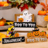 Wholesale Halloween Pumpkin Wood Ornaments