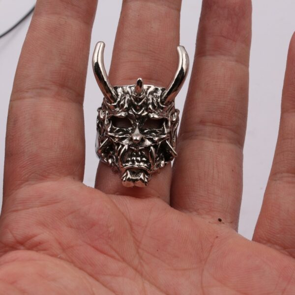 Wholesale Ghost Mask Open Alloy Ring