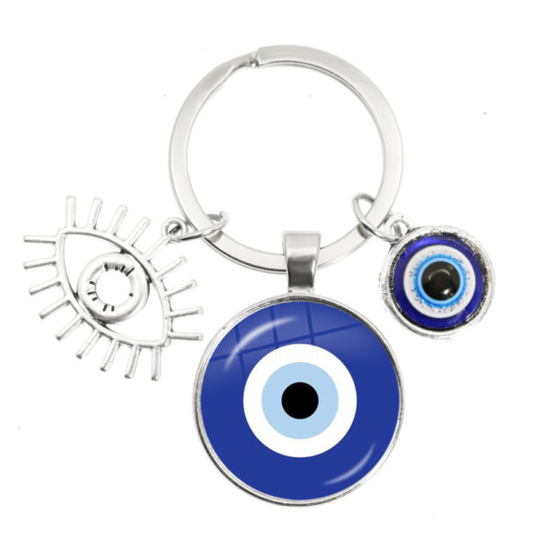 O1CN01To1Siu1tijpJCNEIi_2212752275936-0-cib Wholesale Metal Devil Eye Creative Key Chain