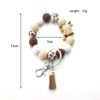 Wholesale Yak Silicone Beads Wooden Beads Tassel Bracelet Keychain