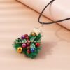 Wholesale Christmas Ornaments Plush Christmas Tree Plastic Necklace Sweater Chain