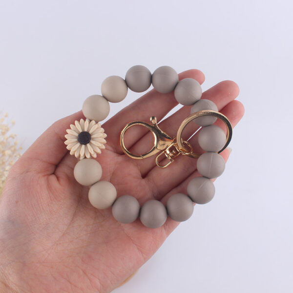 Wholesale PU Tassel Silicone Wrist Keychain