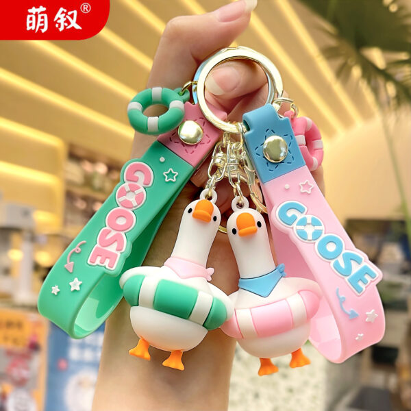 O1CN01TpVHEd2BkifnWfCcN_2210259538377-0-cib Wholesale PVC Cute Doll Goose Cartoon Keychain