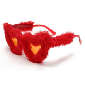 Translucent red frame with red velvet