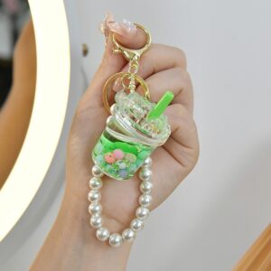 Chain style [green] / Light gold buckle + iceberg + bell