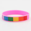 O1CN01TxJLth1FMDlVvfuxZ_2676260472-0-cib Wholesale Plaid Rainbow Couple Silicone Bracelet