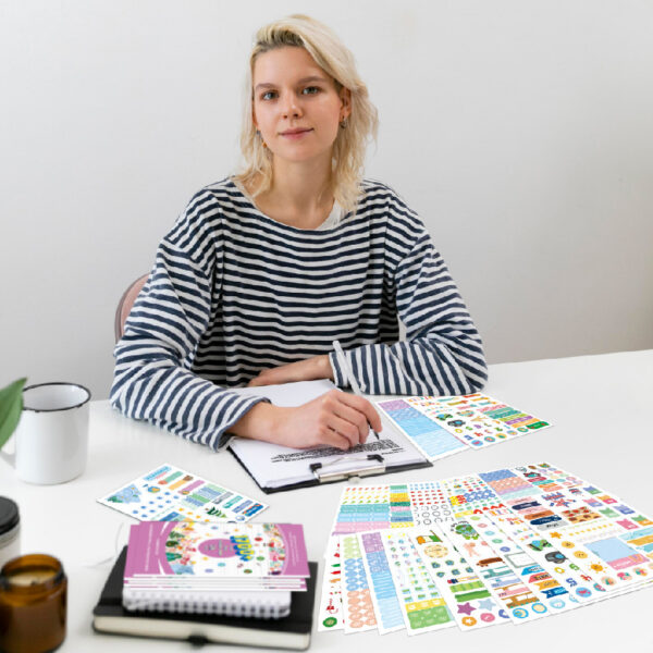 Wholesale Writing Paper Self-adhesive Diary Cutting and Pasting Planner Stickers Book