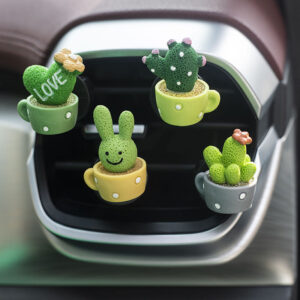 Wholesale Creative Cute Potted Plant Aromatherapy Clip Car Accessories
