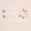 O1CN01U2JQXf1qQveGJUygR_3917635491-0-cib Wholesale Short Oval Cream White Solid Color Nail Stickers