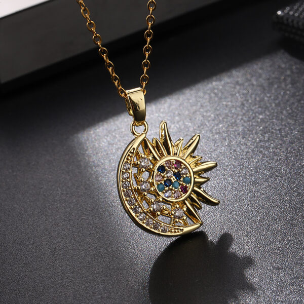 Wholesale Sun Geometry Copper Necklaces