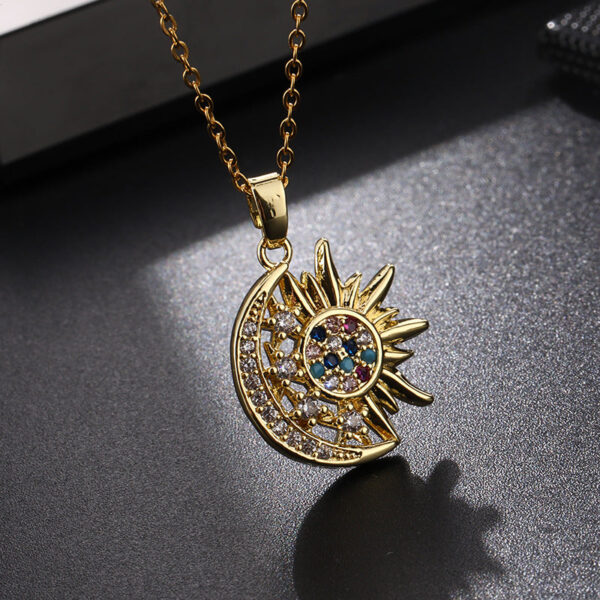 Wholesale Sun Geometry Copper Necklaces