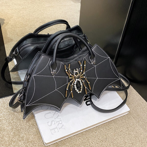 Wholesale PU Embroidery Diamond Spider Bag