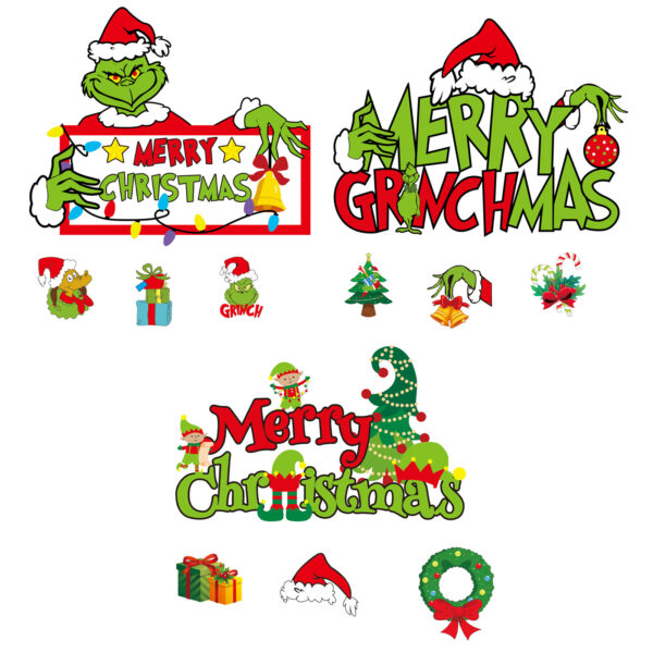 Wholesale Christmas Supplies Greenwich Christmas Merry Signboard Wooden Pendant Decoration