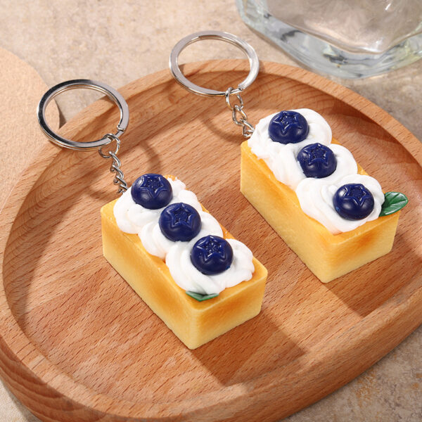 Wholesale PVC Simulation Cream Cake Keychain