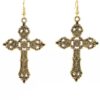 Wholesale Vintage Gothic Cross Alloy Earrings