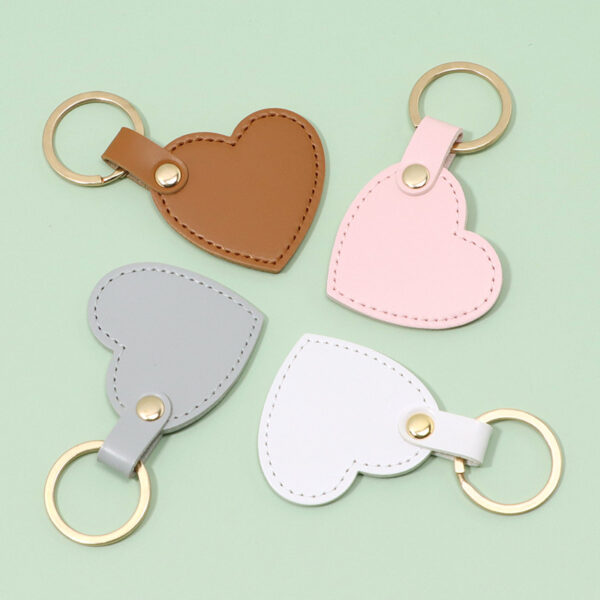 O1CN01U9FBmo2IxjFrO5L2L_2211623849353-0-cib Wholesale Creative Heart Shaped Leather Keychains