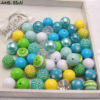 Wholesale 50PCS/Pack 20MM Mixed Color Acrylic Beads Bubblegum Beads
