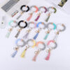 O1CN01UCx2TD1FT5ZRq4lyY_2698260487-0-cib-1 Wholesale Tassel Wood Beads Silicone Keychains