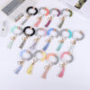 O1CN01UCx2TD1FT5ZRq4lyY__2698260487-0-cib Wholesale Tassel Wood Beads Silicone Keychains