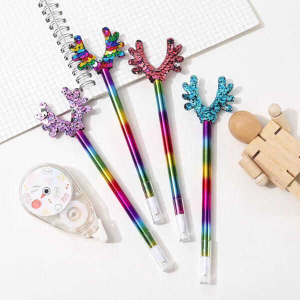 O1CN01UF2tRV1NAKMBcv8F9_2214322641529-0-cib Wholesale Plastic Cartoon Shape Sequin Gel Pen