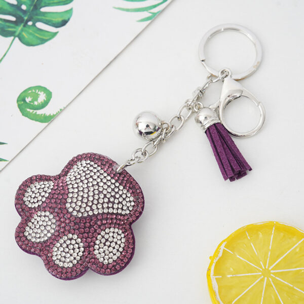 O1CN01UFmvFs2Jx6KbGDR8d_2922119487-0-cib Wholesale Hot Diamond Creative Cartoon Bear Paw Keychain