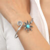 Wholesale Vintage Sunflower Turquoise Alloy Bracelet