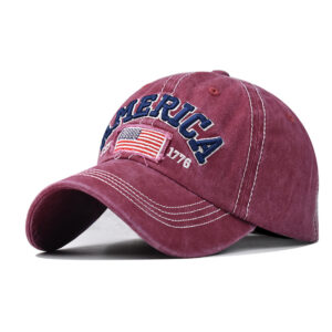American flag Wine Red / Adjustable