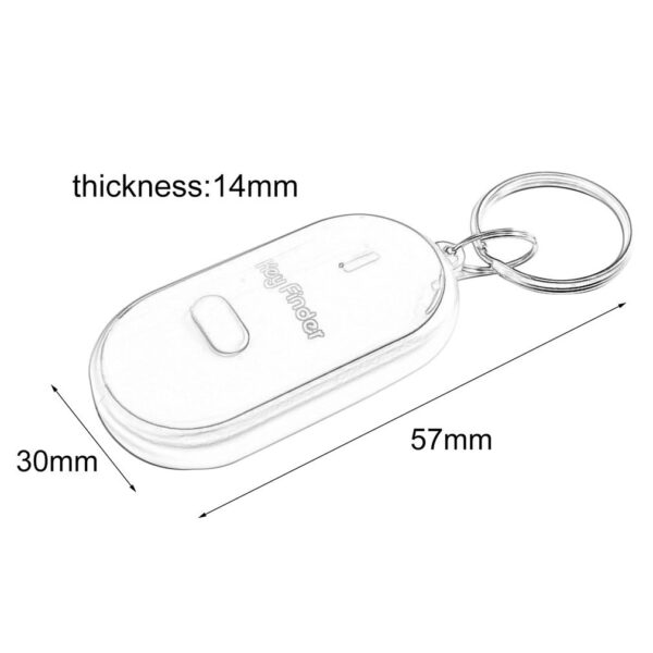 Wholesale Plastic Key Anti-lost Device Audio Sensor Object Finder Wireless Whistle Finder