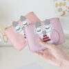 Wholesale PU Owl Thin Multifunctional Coin Purse Keychain