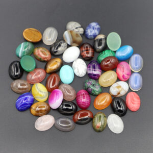 Random color mixing / 13*18MM oval ring surface