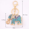 Wholesale Elephant Diamond Zinc Alloy Keychains