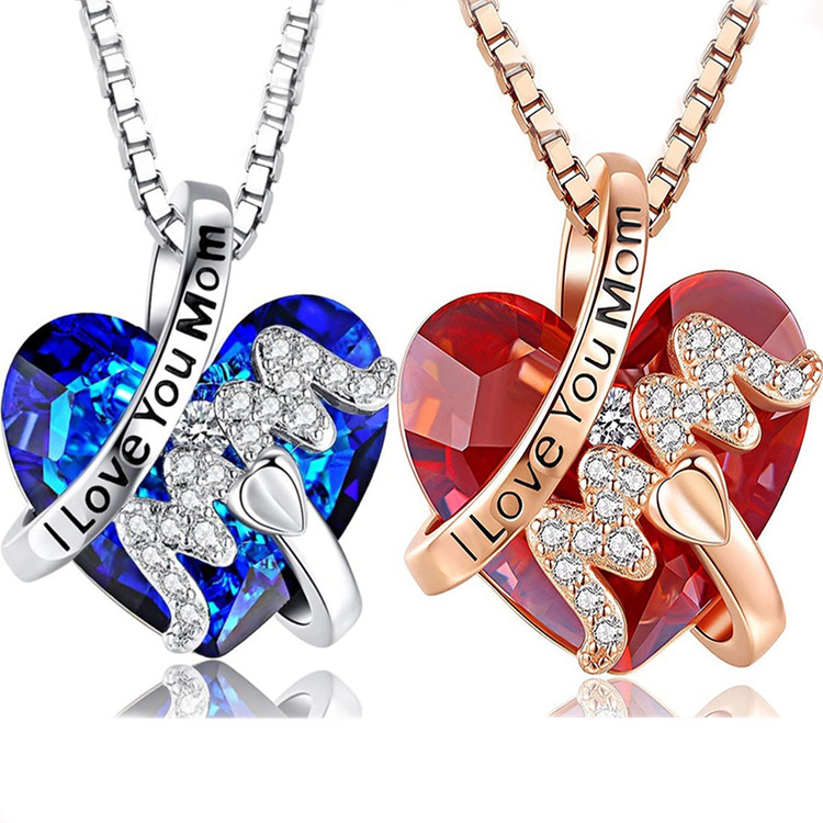 Wholesale Europe and the United States cross-border hot Mother's Day necklace INS style luxury gift commemorative pendant niche aessories manufacturer