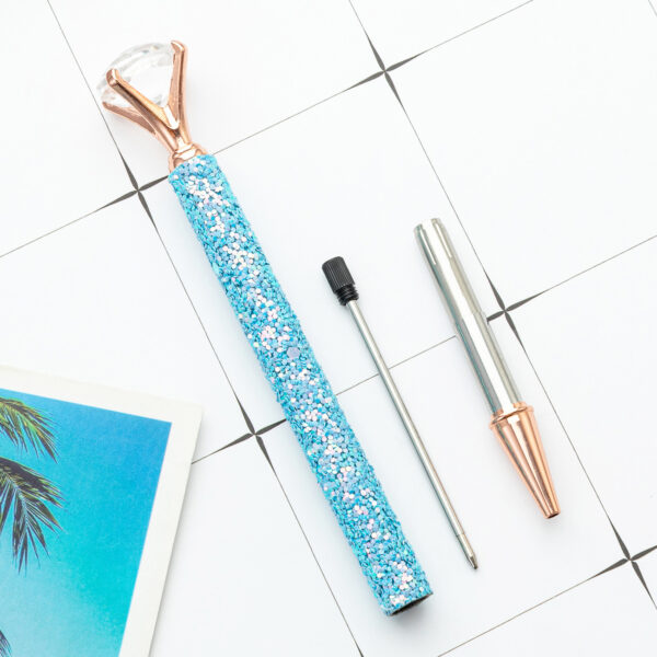 Wholesale Big Diamond Metal Sequin Ballpoint Pen