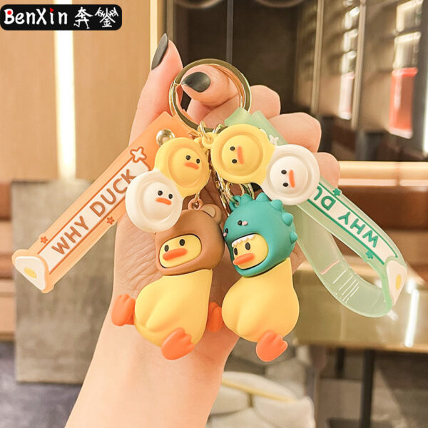 Wholesale Crooked Duck Pvc Keychain