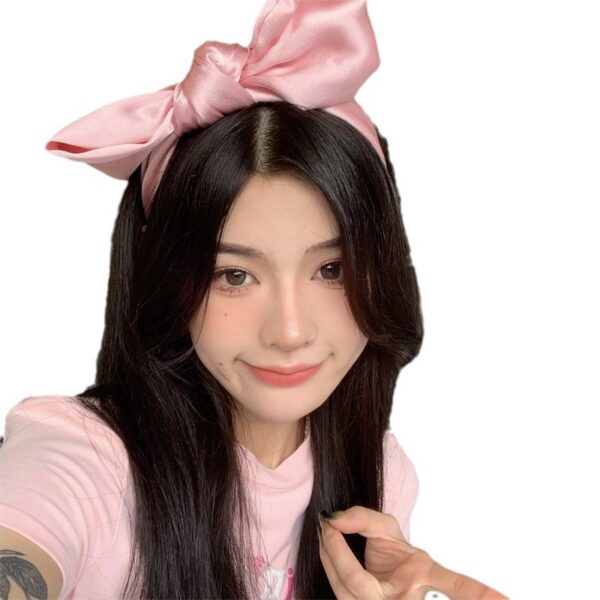 O1CN01UOaqwu1aYgbtUvyi3_2360483342-0-cib Wholesale Fabric Solid Color Oversized Bow Three-dimensional Headband
