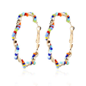 Wholesale Vintage Bohemian Style Rice Bead Earrings
